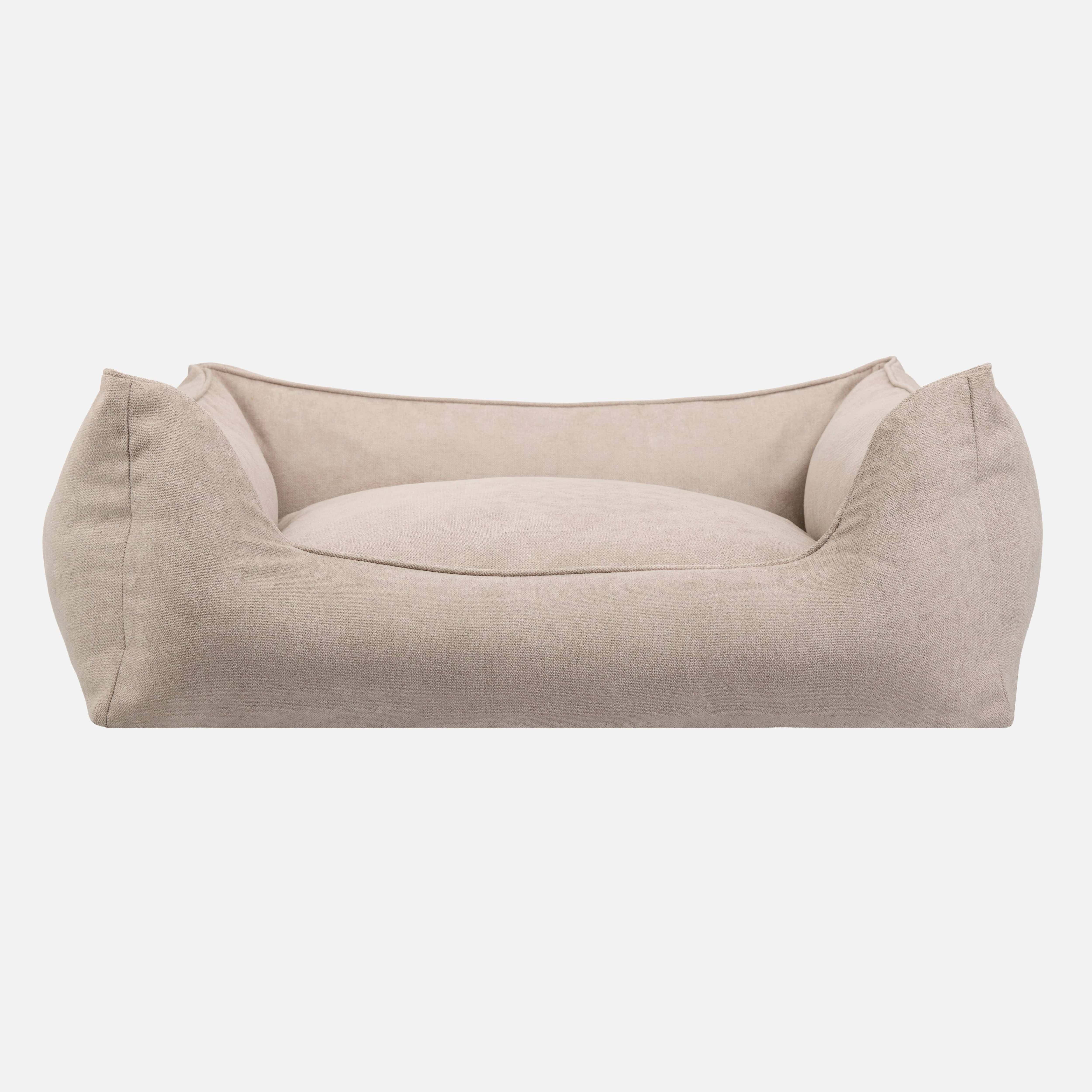 William Walker Orthopädisches Hundebett Plain Sand / S / Kissen (Flocken)