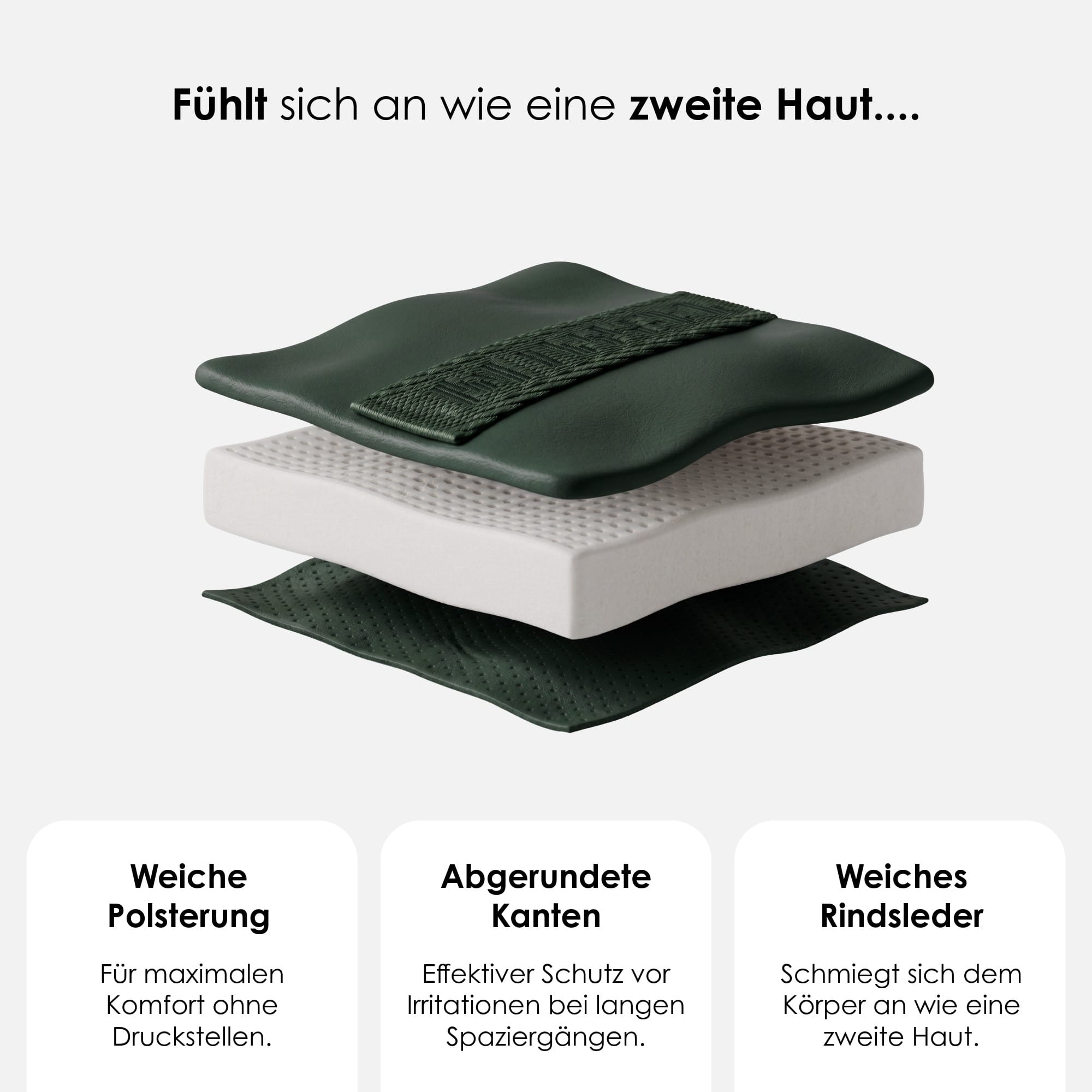 William Walker Leder Y-Hundegeschirr Plain