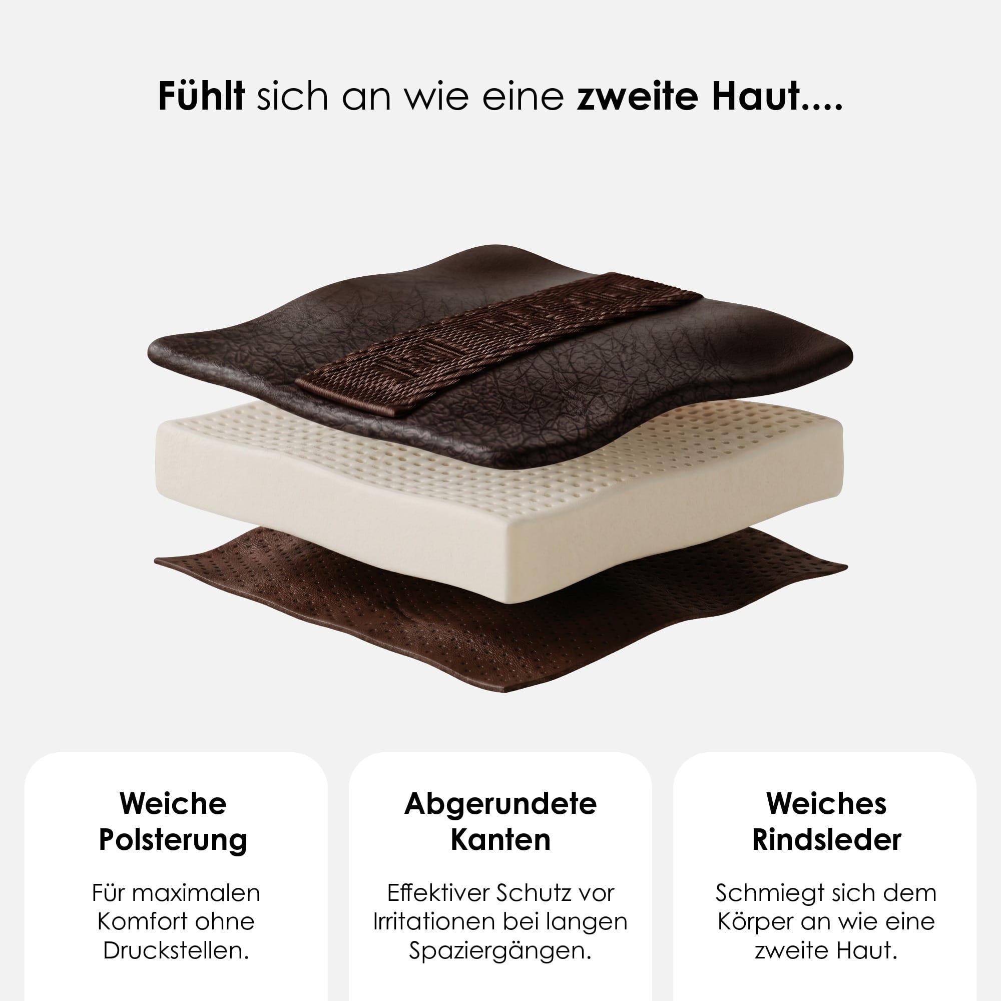 William Walker Leder Y-Hundegeschirr Plain