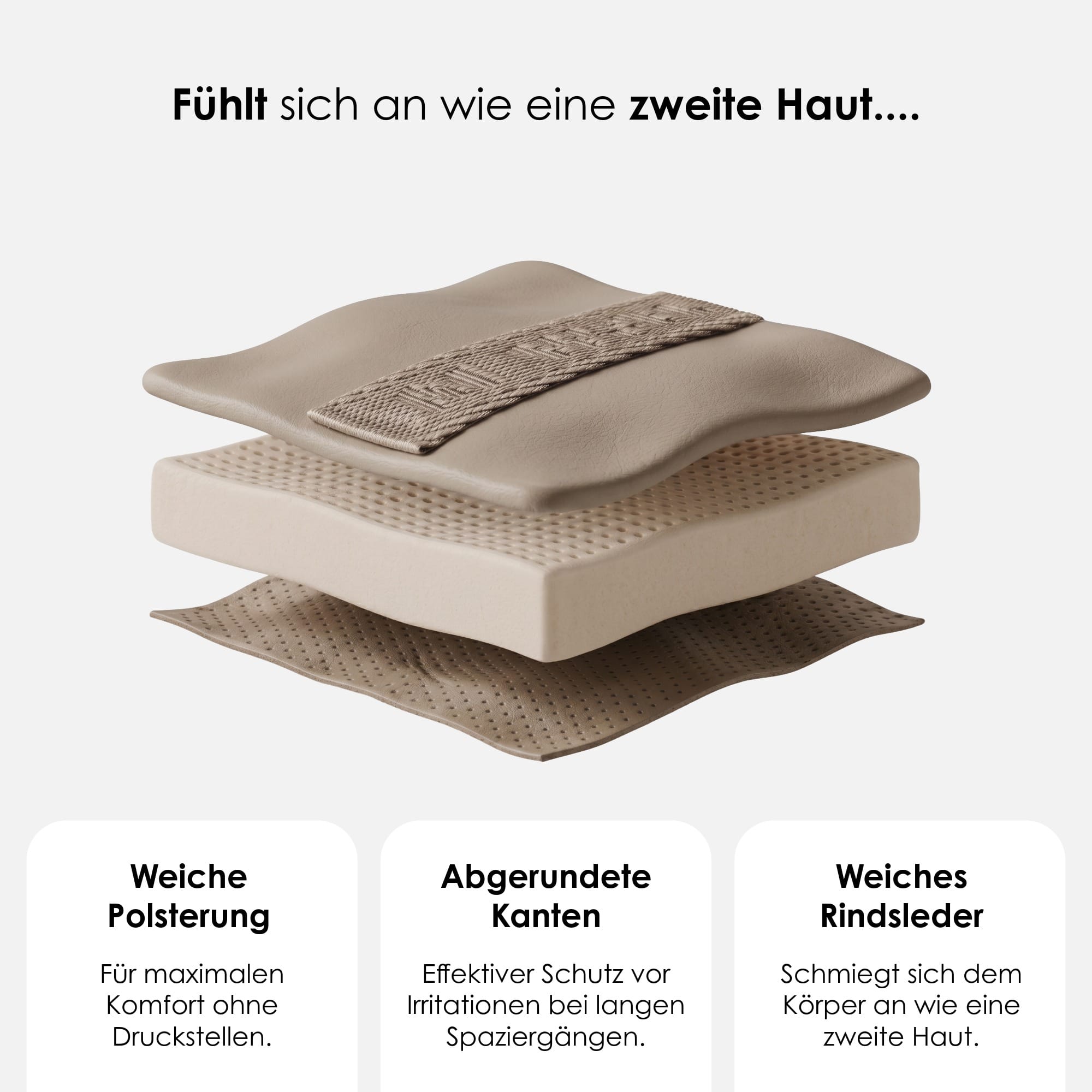 William Walker Leder Y-Hundegeschirr Plain