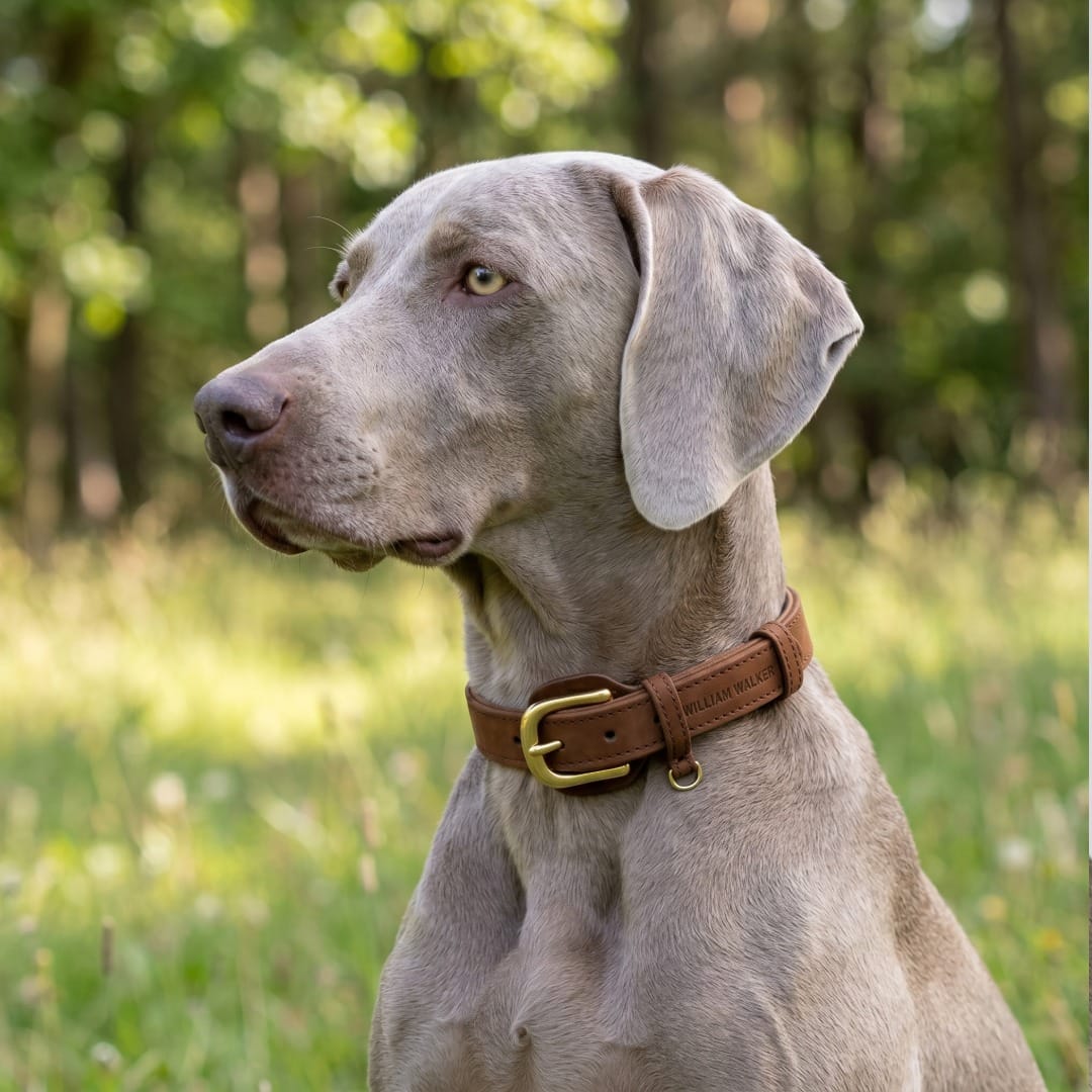 William Walker Hundehalsband aus wasserfestem Nubukleder