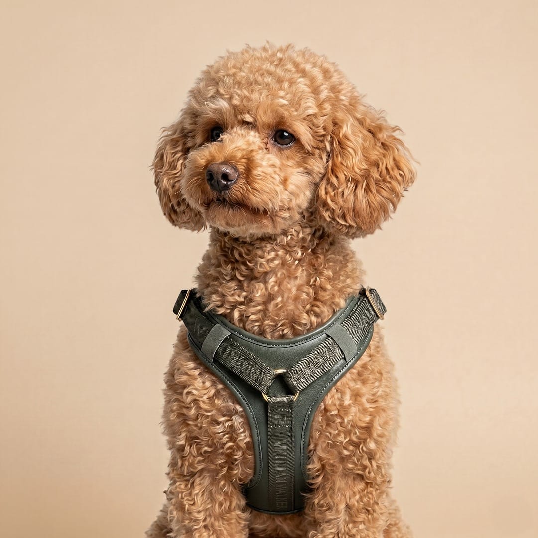 William Walker Leder Hundegeschirr Plain