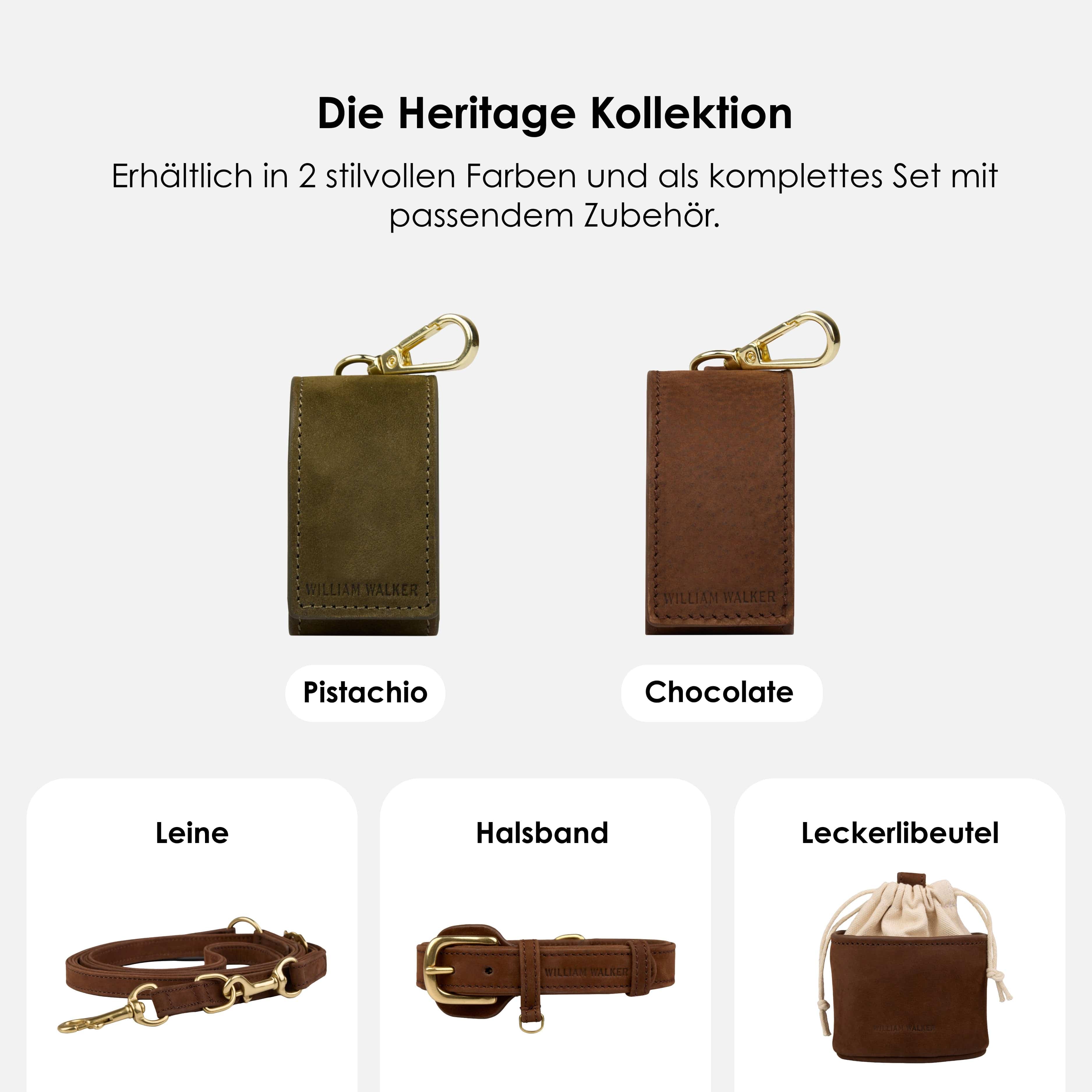 William Walker Kotbeutelspender aus wasserfestem Nubukleder