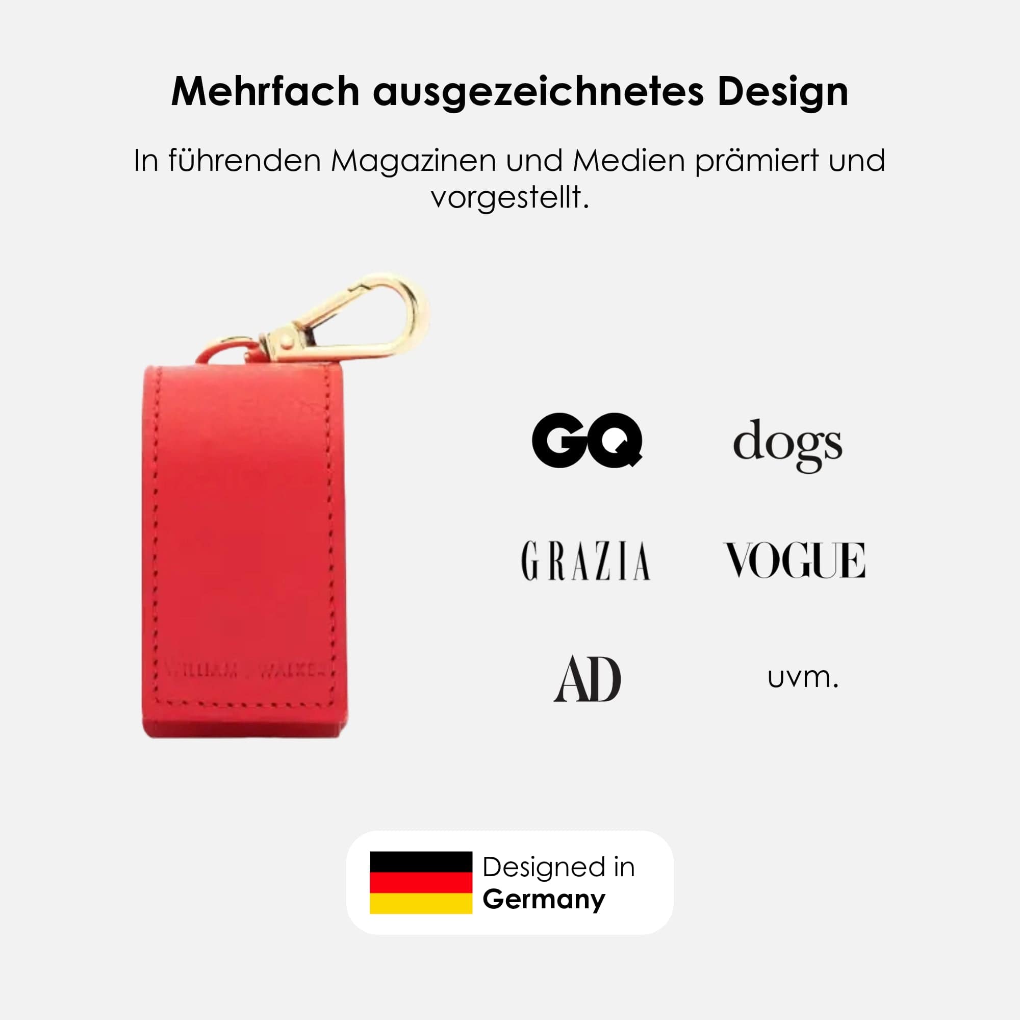 William Walker Kotbeutelspender Chili (Rot)