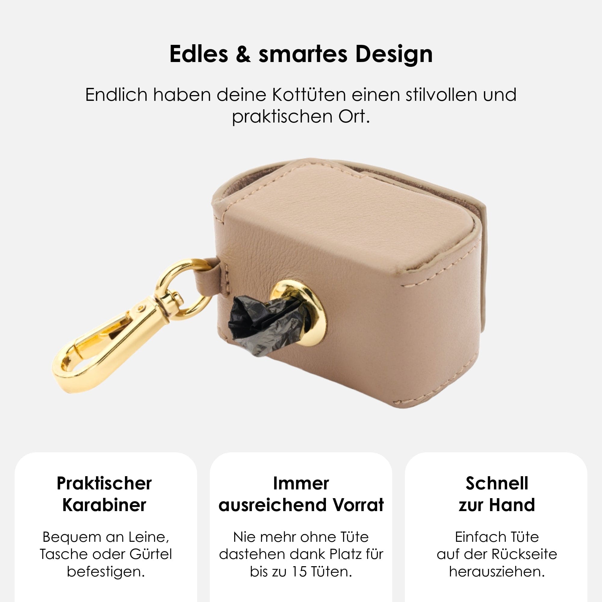 William Walker Kotbeutelspender Sand (Beige)