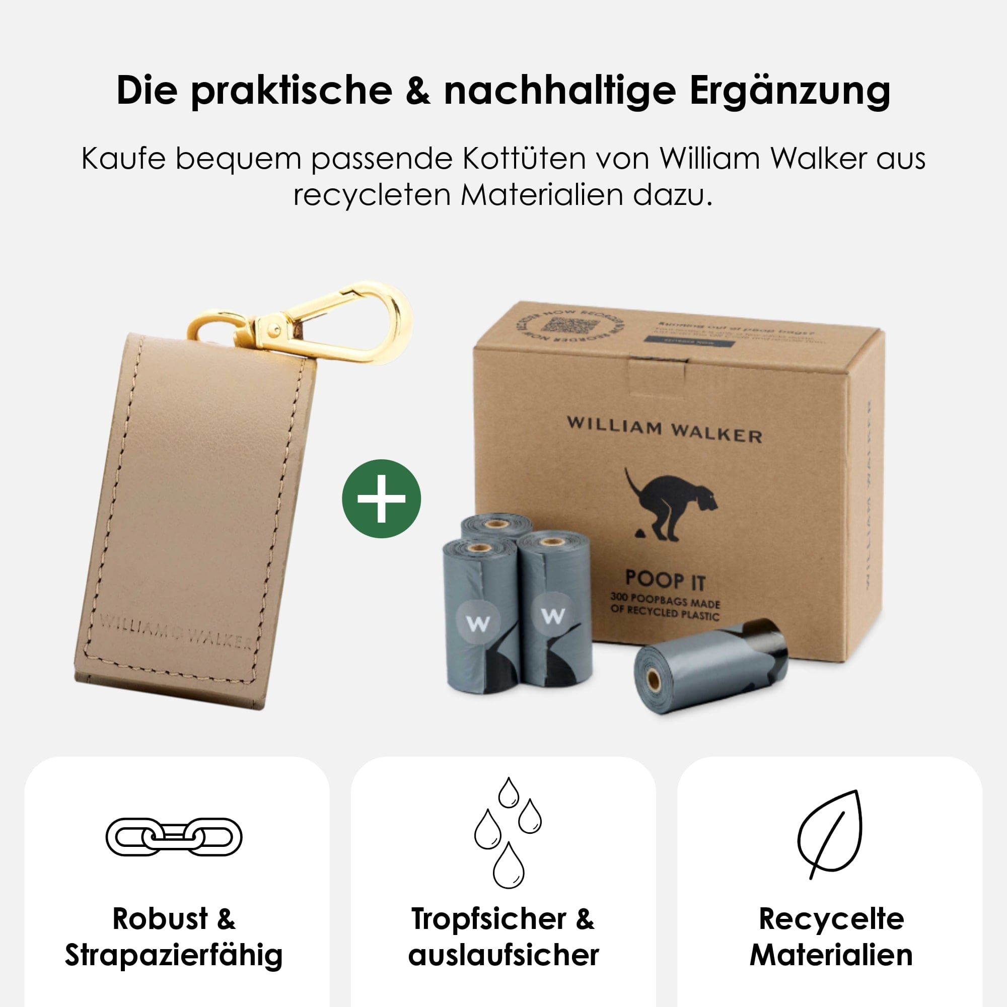 William Walker Kotbeutelspender Sand (Beige)