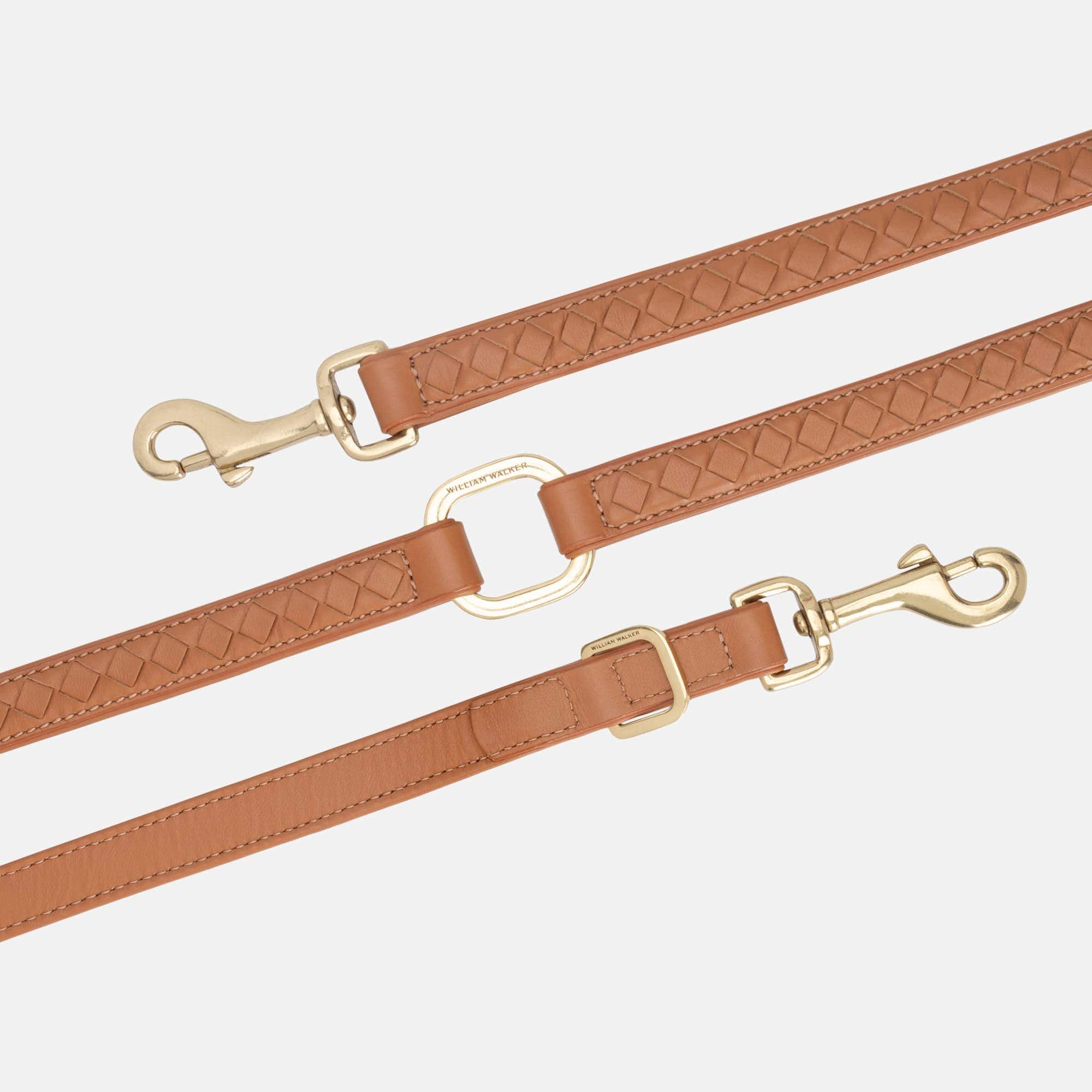 William Walker Hochwertige Leder Hundeleine Prestige Caramel