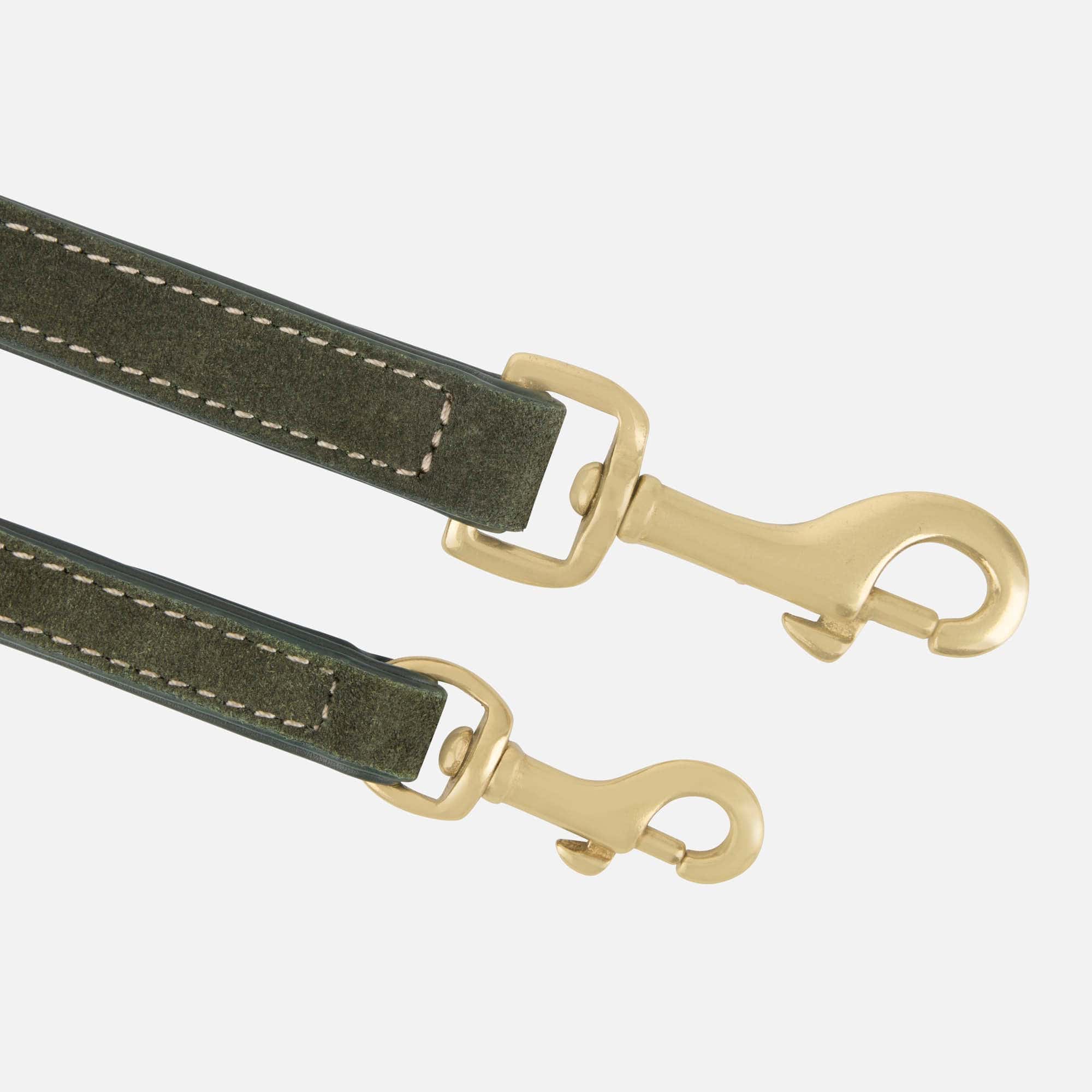 William Walker Hochwertige Wildleder Hundeleine Forest (Grün)