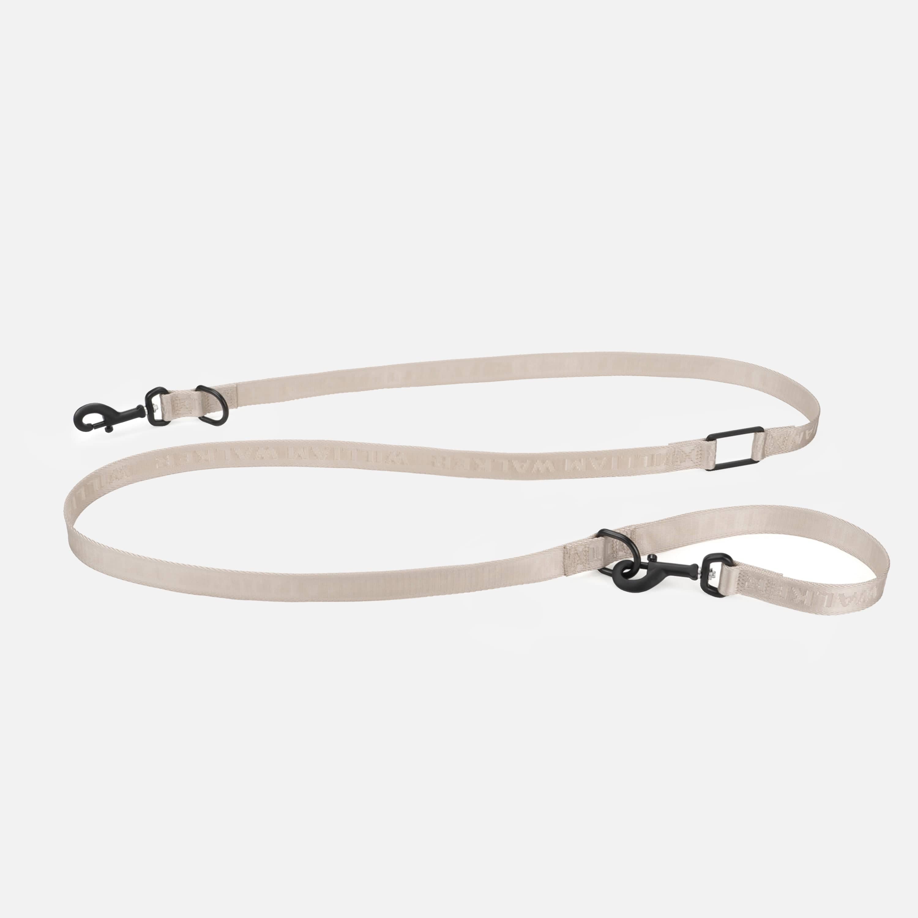 William Walker Jacquard Nylon Hundeleine Sand (beige)