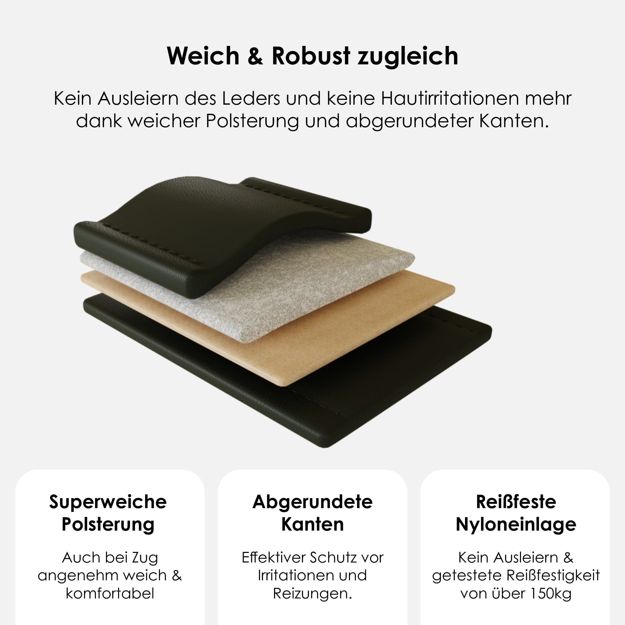 William Walker Leder Hundehalsband Dark Moss (Waldgrün)