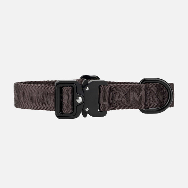 Jacquard Nylon Hundehalsband Earth (braun)