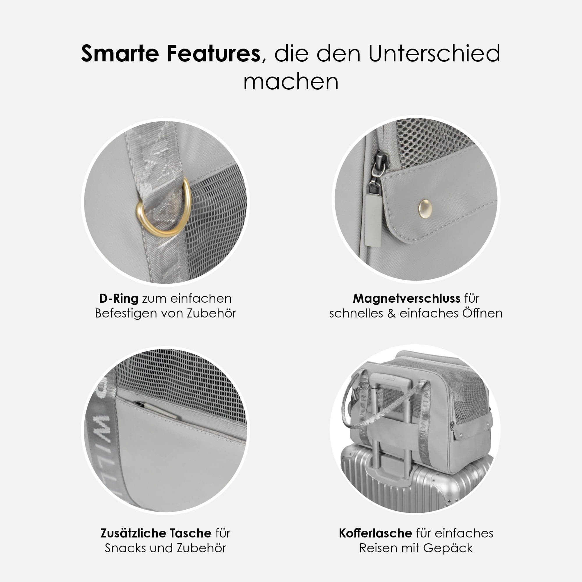 William Walker Hundetragetasche fürs Flugzeug Cloud Summit