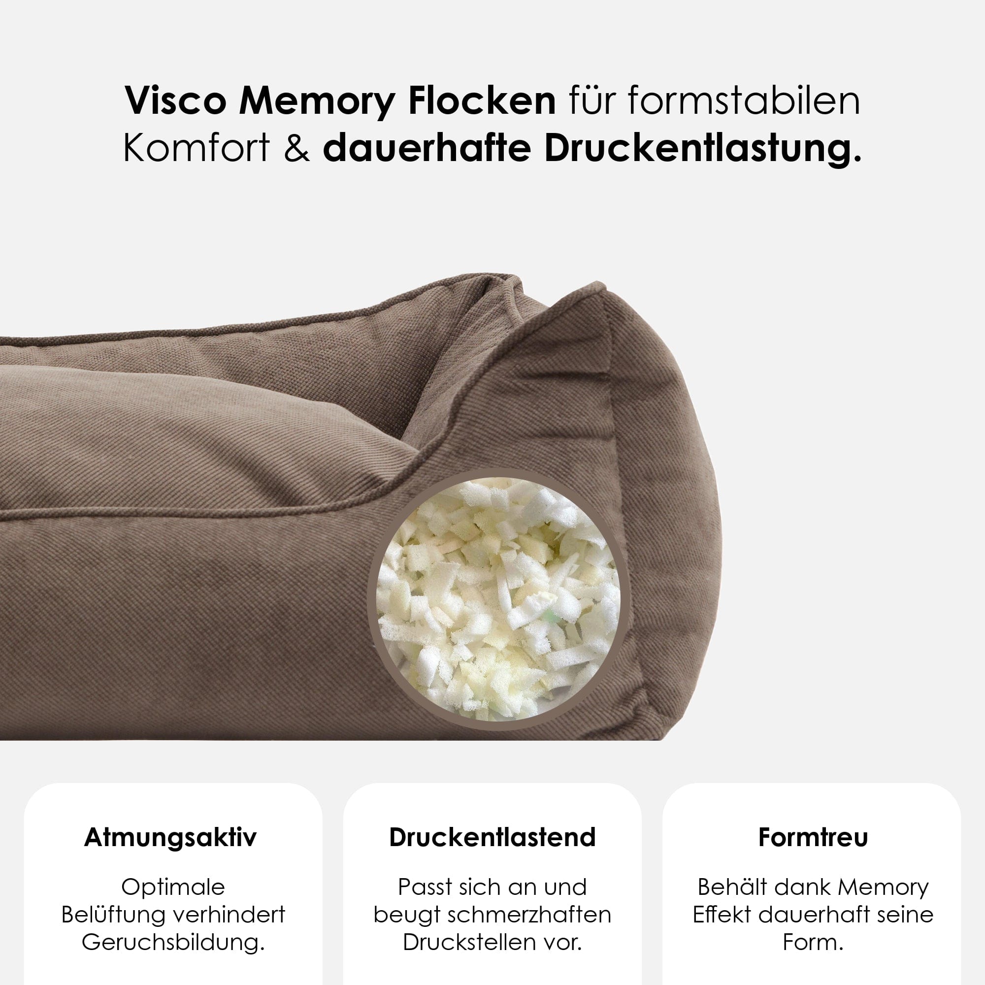 William Walker Orthopädisches Hundebett Wood (Braun)