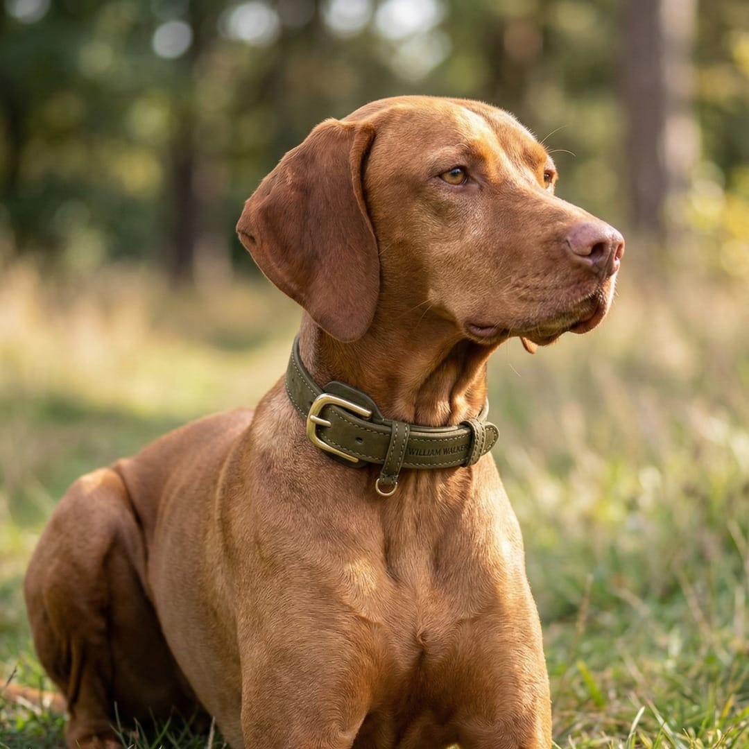 William Walker Hundehalsband aus wasserfestem Nubukleder
