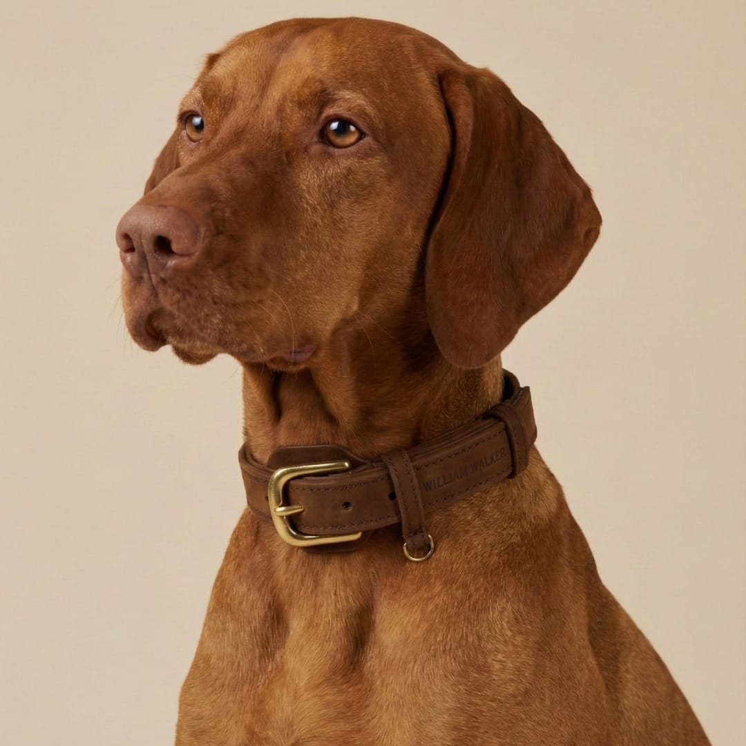 William Walker Hundehalsband aus wasserfestem Nubukleder