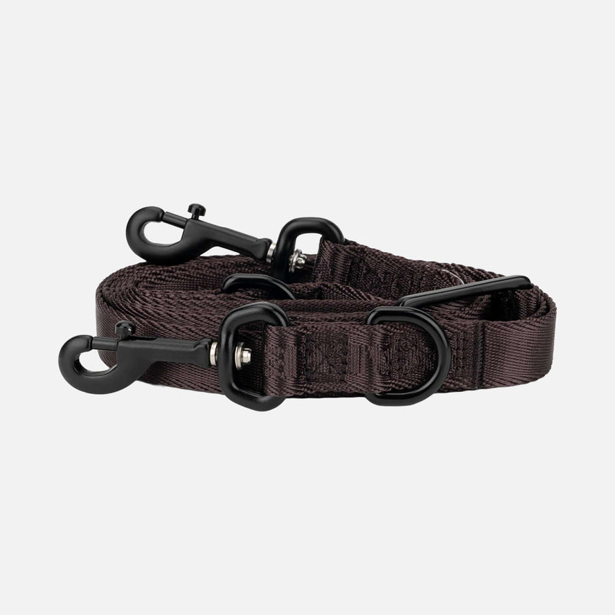 William Walker Jacquard Nylon Hundeleine Earth (braun)