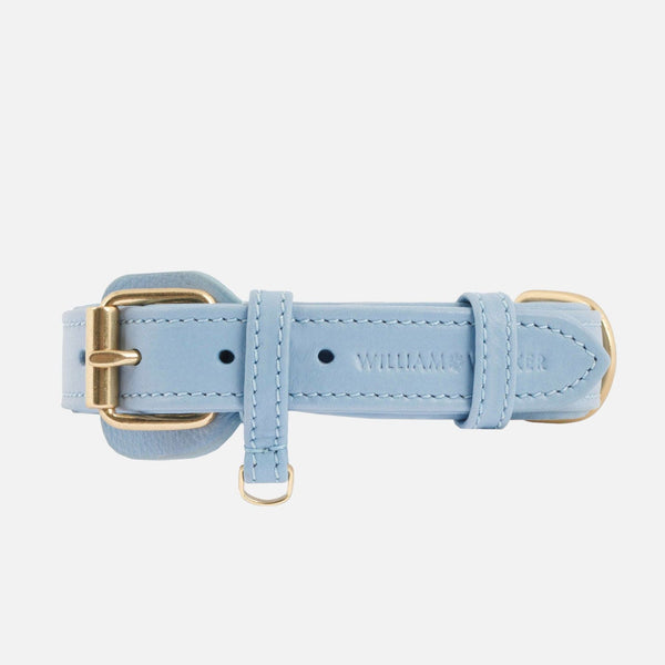 Leder Hundehalsband Sky (Hellblau)