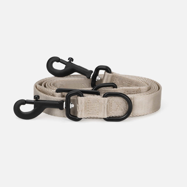 Jacquard Nylon Hundeleine Sand (beige)